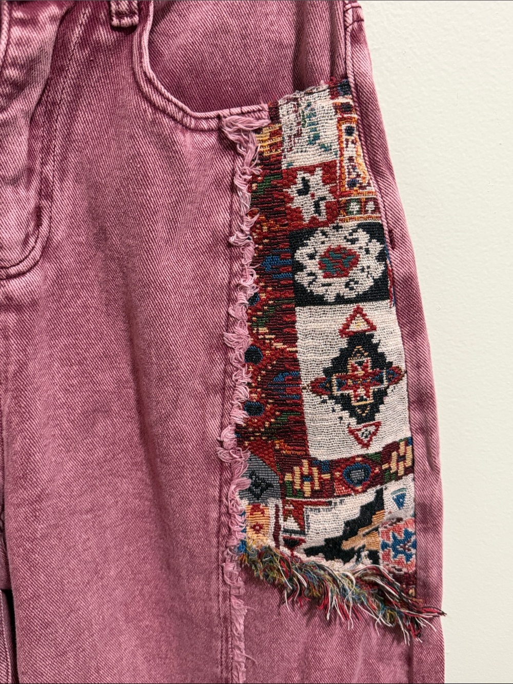 NWT! Aelfric Eden Patchwork Barrel Jeans Size 26 - Picture 7 of 15